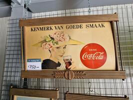 Coca-Cola lijst met karton poster 