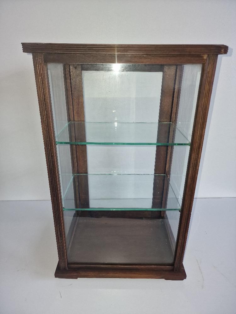 Eiken toonbank vitrine display 