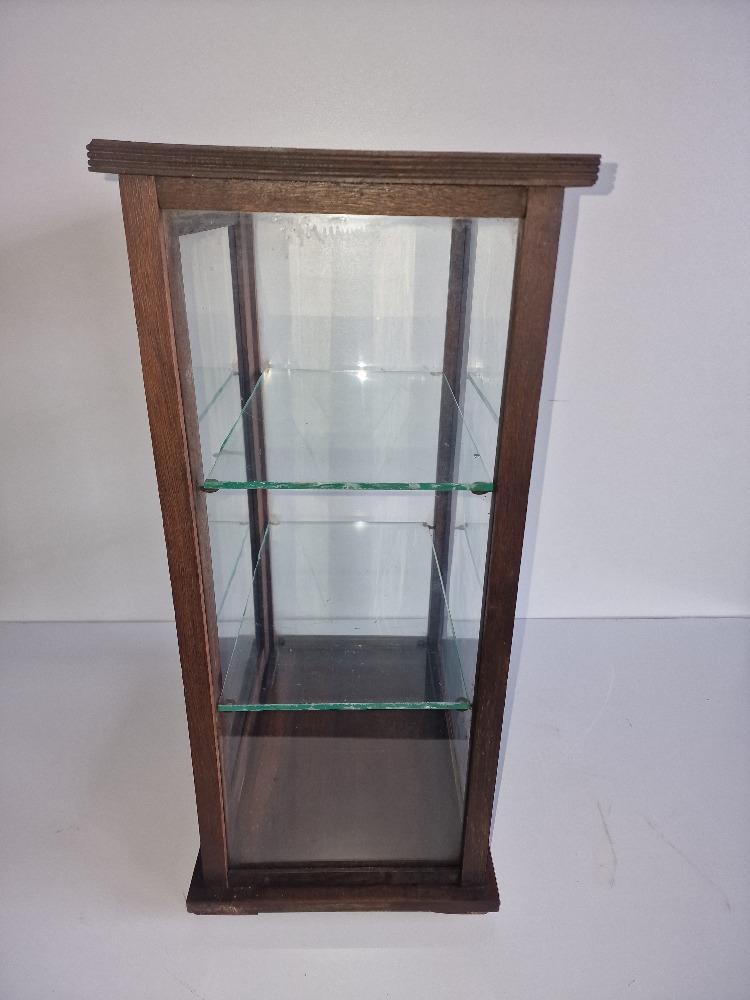 Eiken toonbank vitrine display 