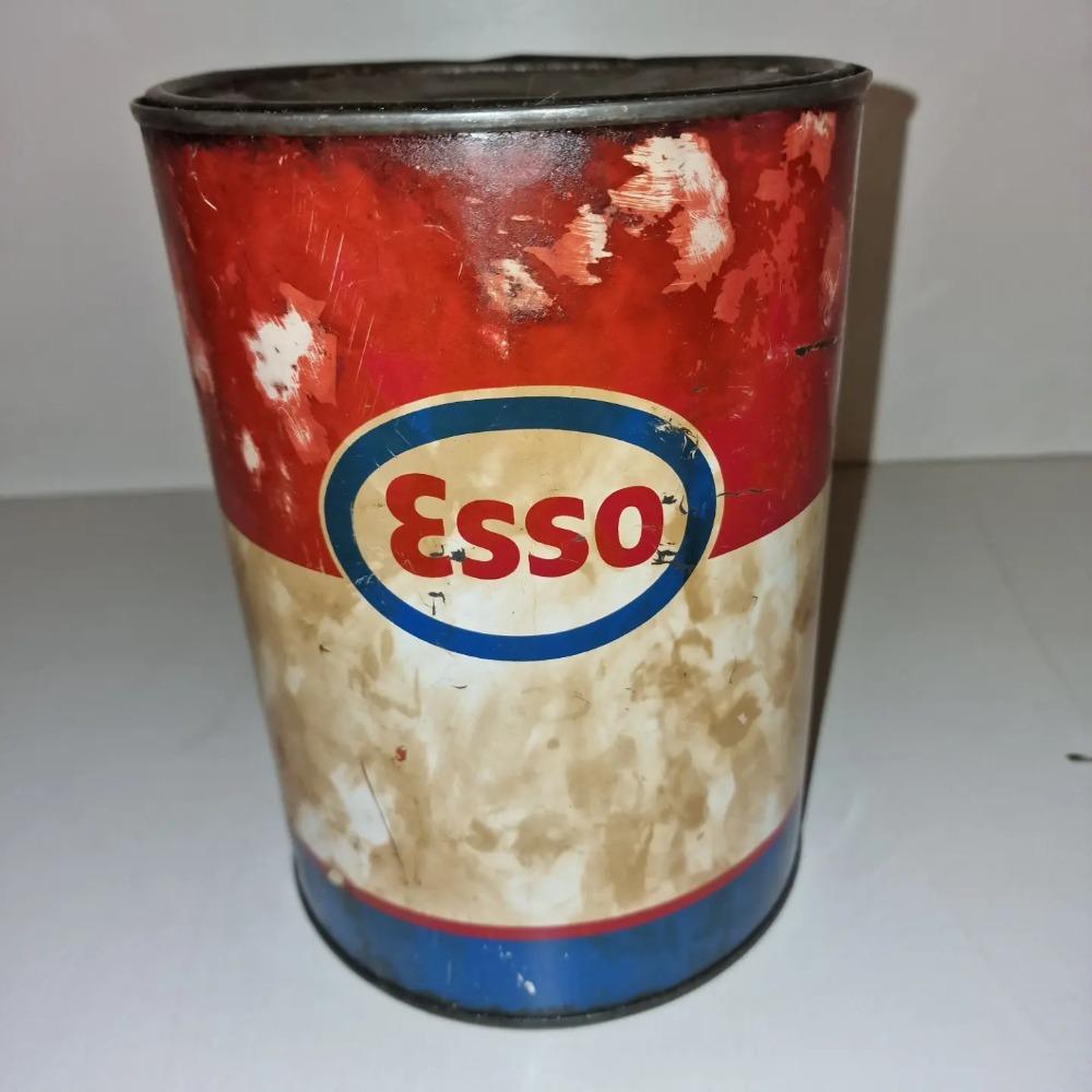 Esso oil grease can
