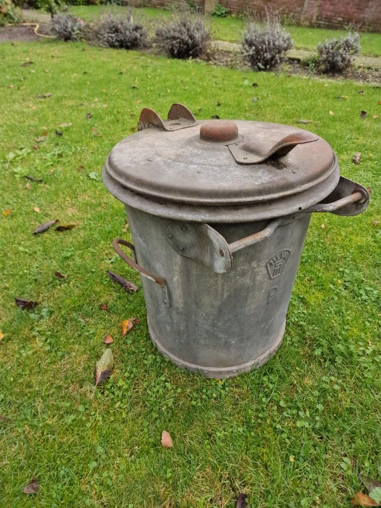 Old garbage bin 